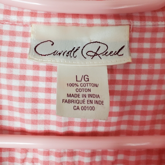 Pink checkered blouse - Picture 2 of 3